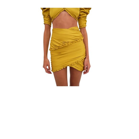 For The Love & Lemons Ruffle Alia Mini Skirt Size Small - Picture 5 of 16